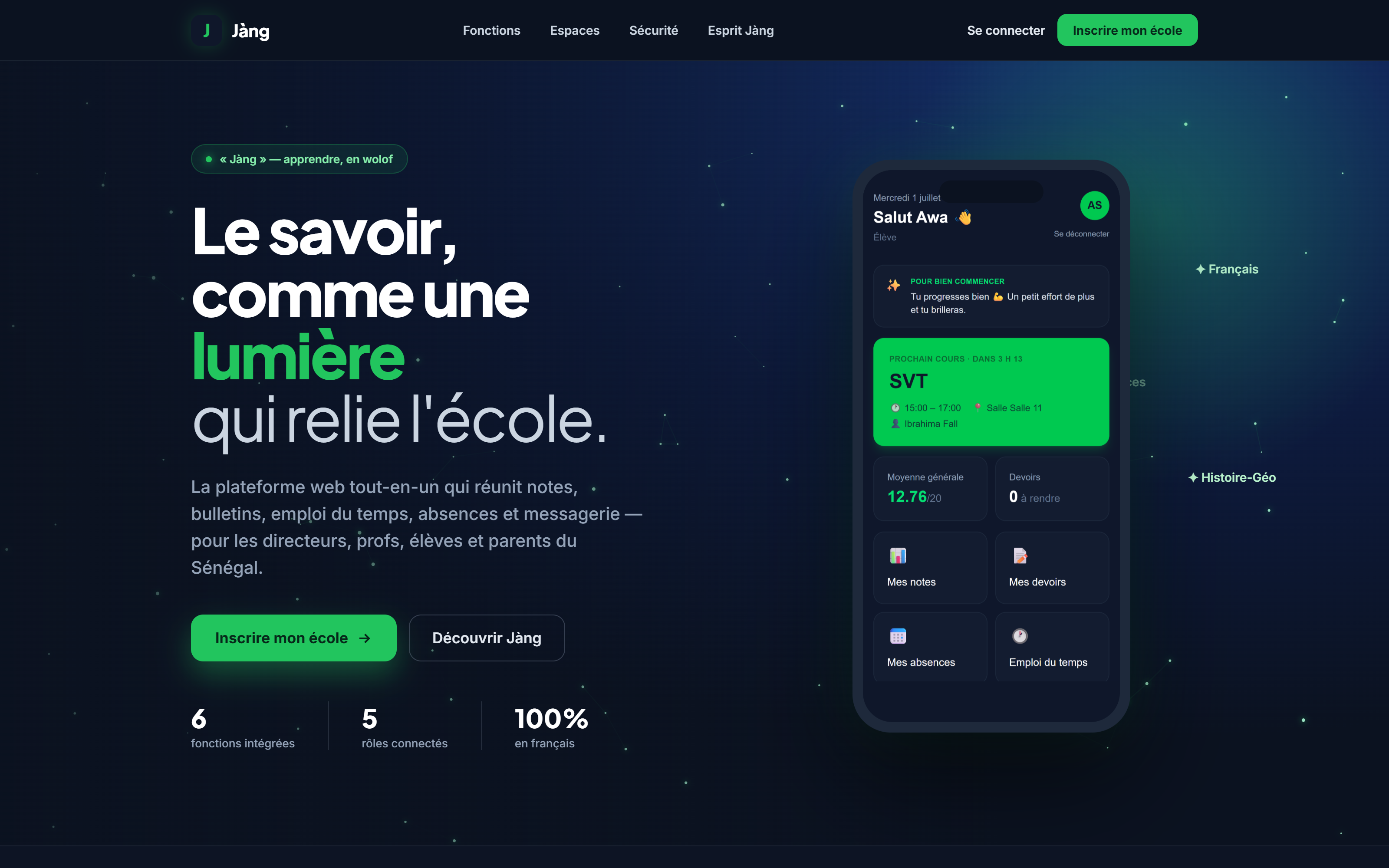 Aperçu du site Jàng