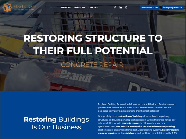 Aperçu du site Registon